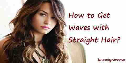 how to get waves with straight hair