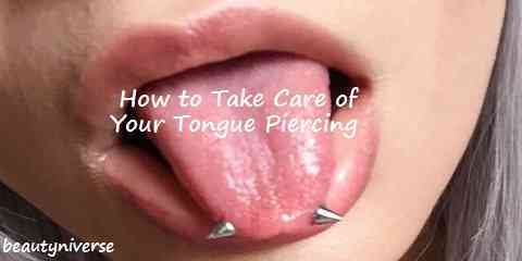 tongue piercing care